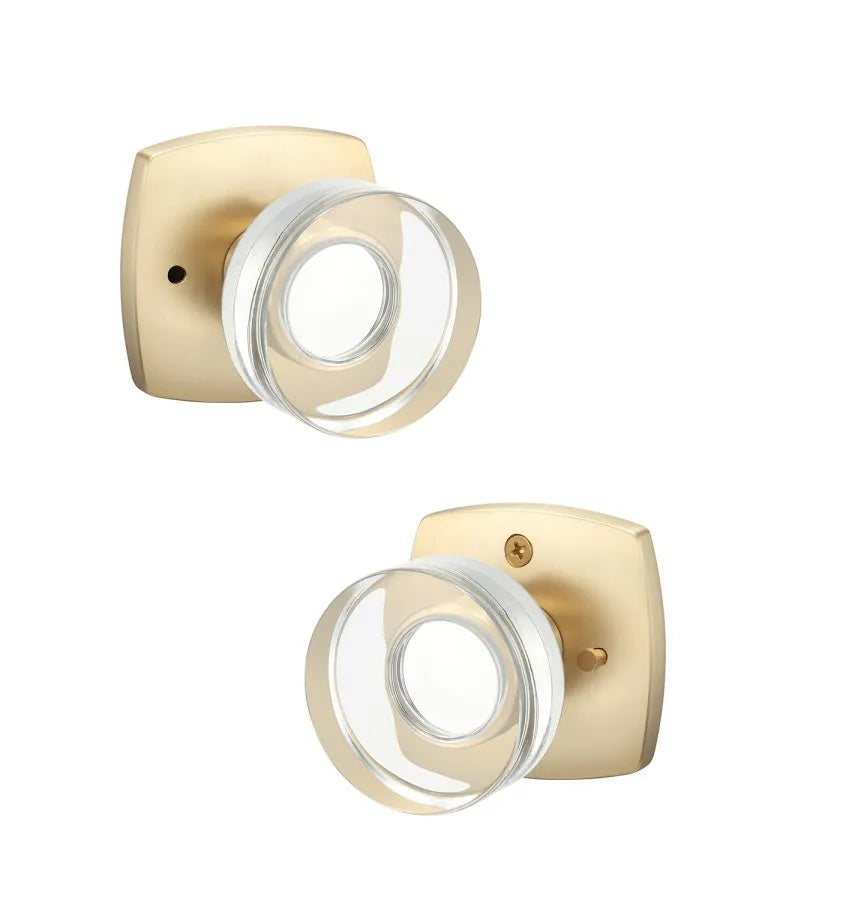 Ridgecrest Luna Knob in Satin Brass finish