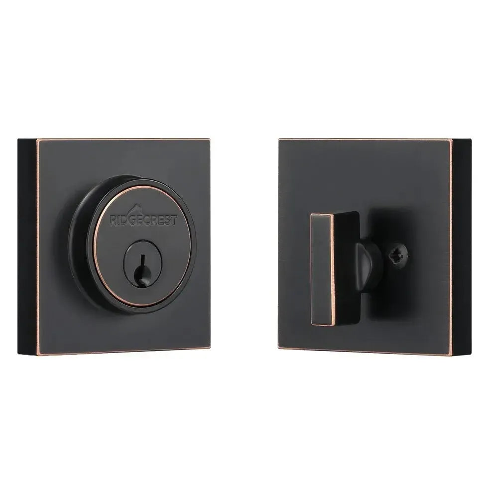 Ridgecrest Mountain Deadbolt in Vintage Bronze finish