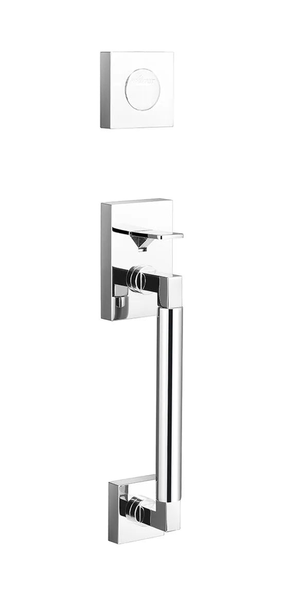 Ridgecrest Roma Handleset with Smooth Grip-Exterior Trim Only in Polished Chrome finish