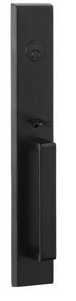 Ridgecrest Vail Handleset-Exterior Trim Only in Flat Black finish