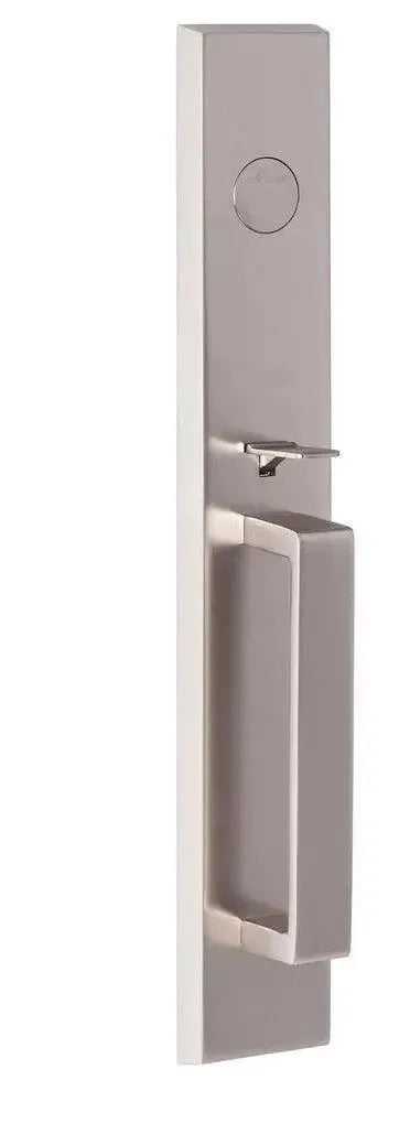 Ridgecrest Vail Handleset-Exterior Trim Only in Satin Nickel finish