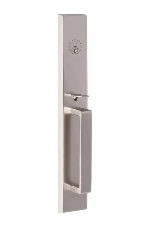 Ridgecrest Vail Handleset-Exterior Trim Only in Satin Nickel finish