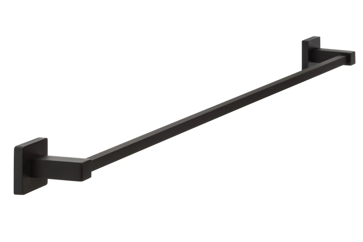 Ridgecrest Vlora Solid Brass 30" Towel Bar in Flat Black finish