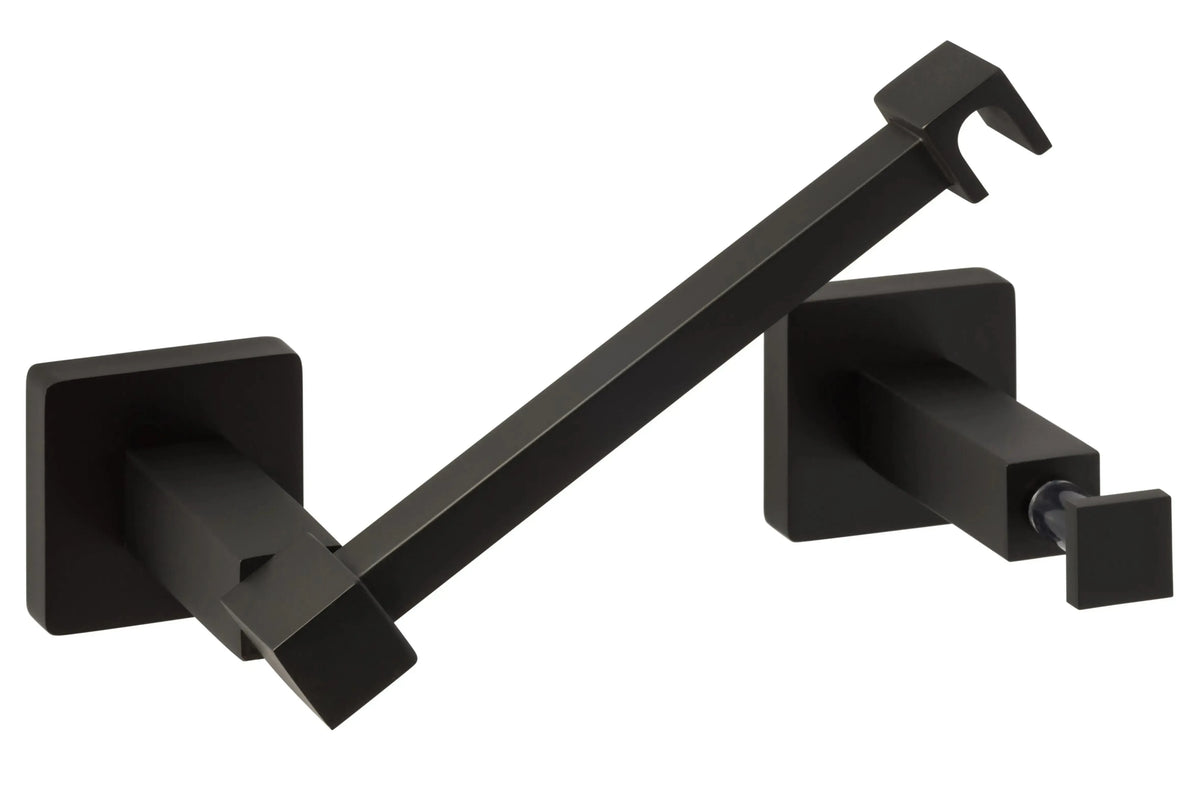 Ridgecrest Vlora Solid Brass Pivot Paper Holder in Flat Black finish