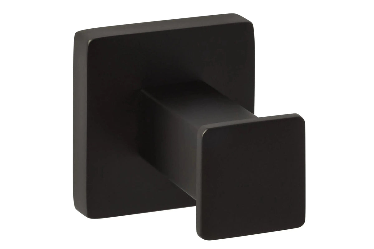 Ridgecrest Vlora Solid Brass Robe Hook in Flat Black finish