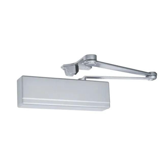 Sargent Heavy Duty Parallel Arm Powerglide Door Closer With Compression Stop Sprayed Aluminum Enamel