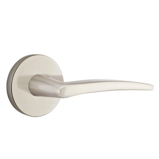 Emtek Poseidon Lever With Disk Rosette in Satin Nickel finish