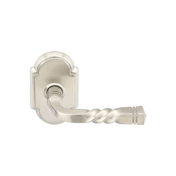 Emtek Santa Fe Lever With #8 Rosette in Satin Nickel finish