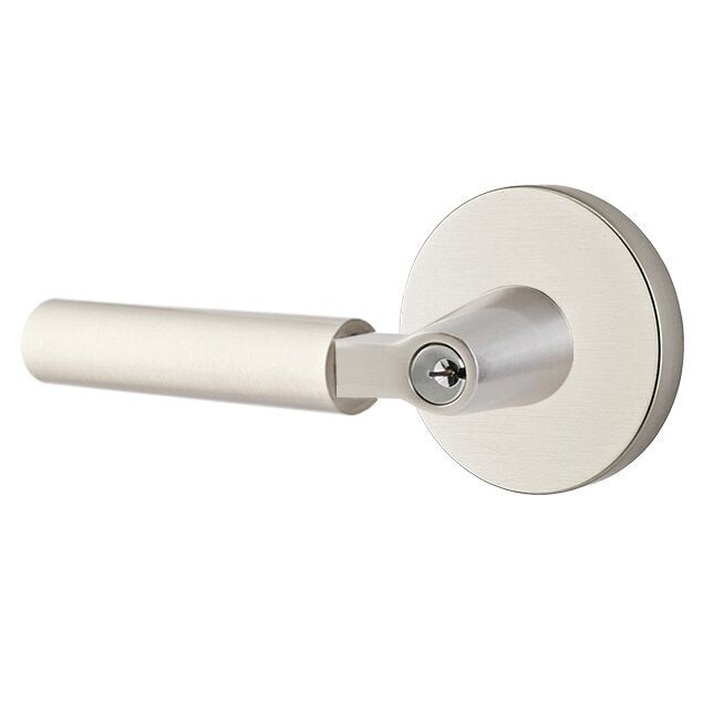 Emtek Hercules Lever With Disk Rosette in Satin Nickel finish