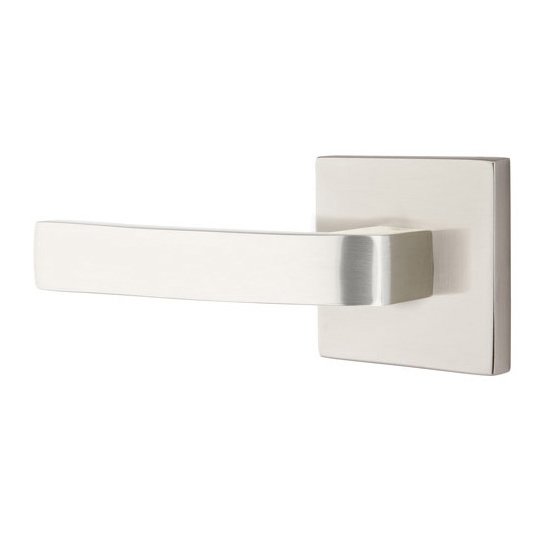 Emtek Breslin Lever With Square Rosette in Satin Nickel finish