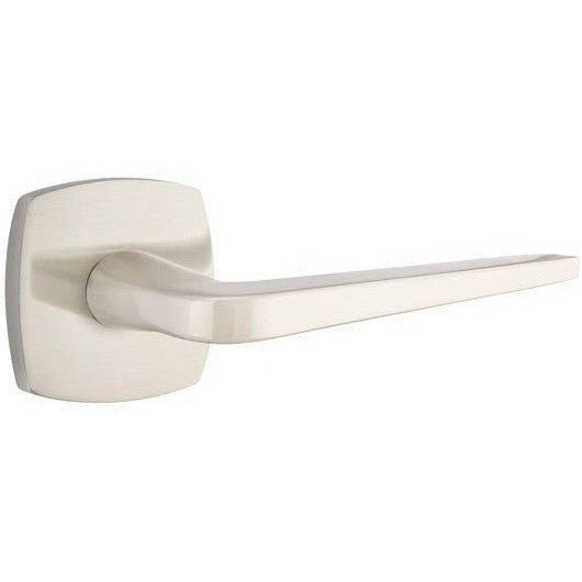 Emtek Athena Lever With Urban Modern Rosette in Satin Nickel finish