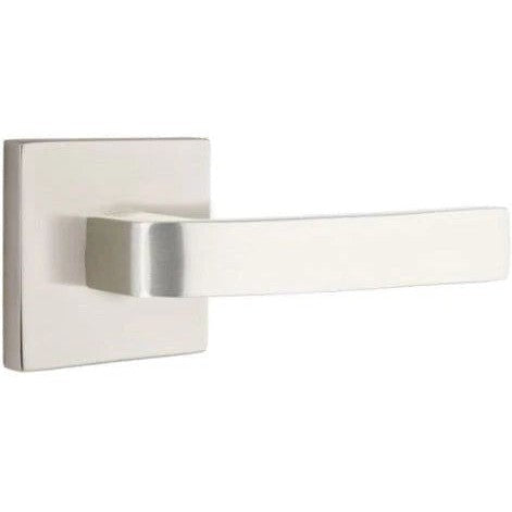 Emtek Breslin Lever With Square Rosette in Satin Nickel finish