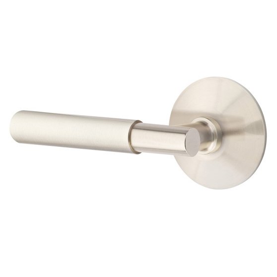 Emtek Myles Lever With Modern Rosette in Satin Nickel finish