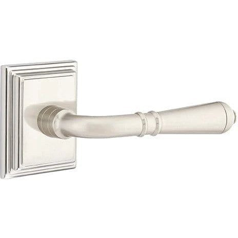 Emtek Turino Lever With Wilshire Rosette in Satin Nickel finish