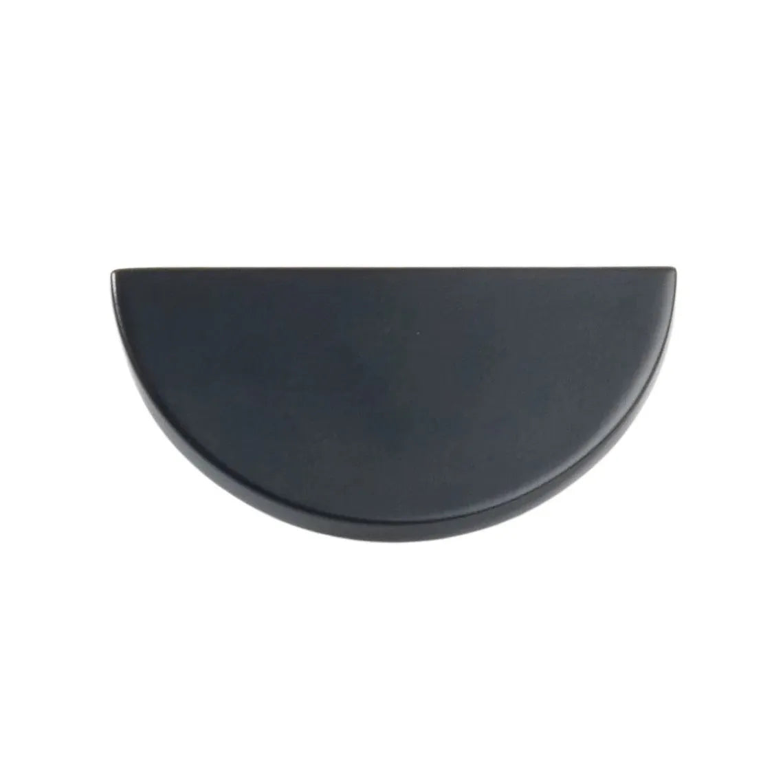 Schaub Arca Half Round Cabinet Knob in Flat Black finish