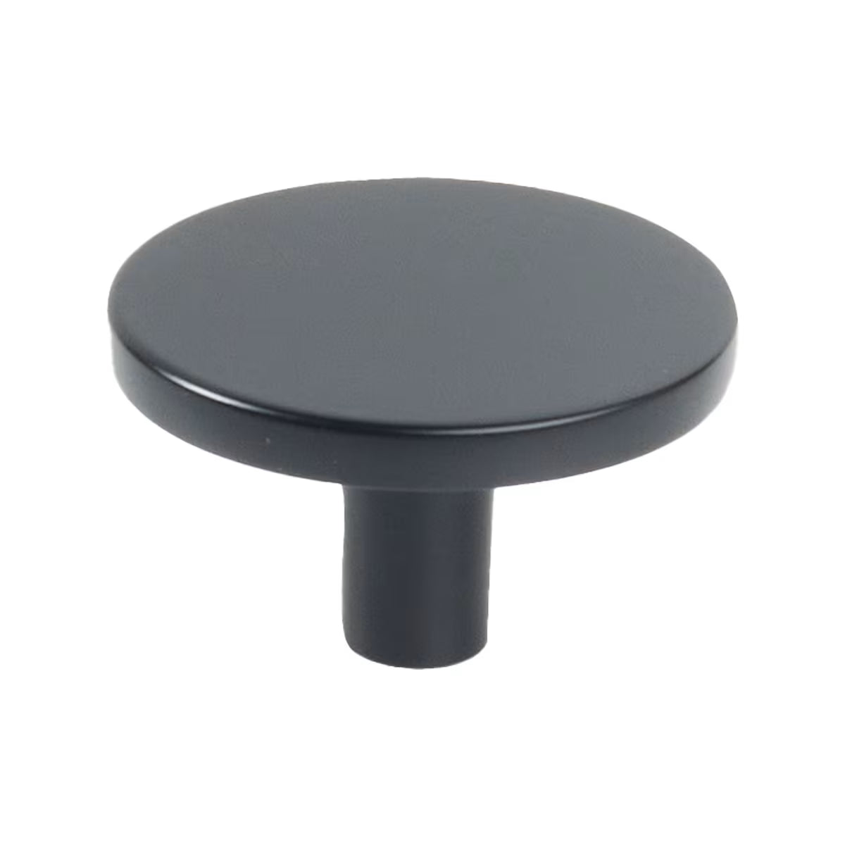 Schaub Arca Round Cabinet Knob in Flat Black finish