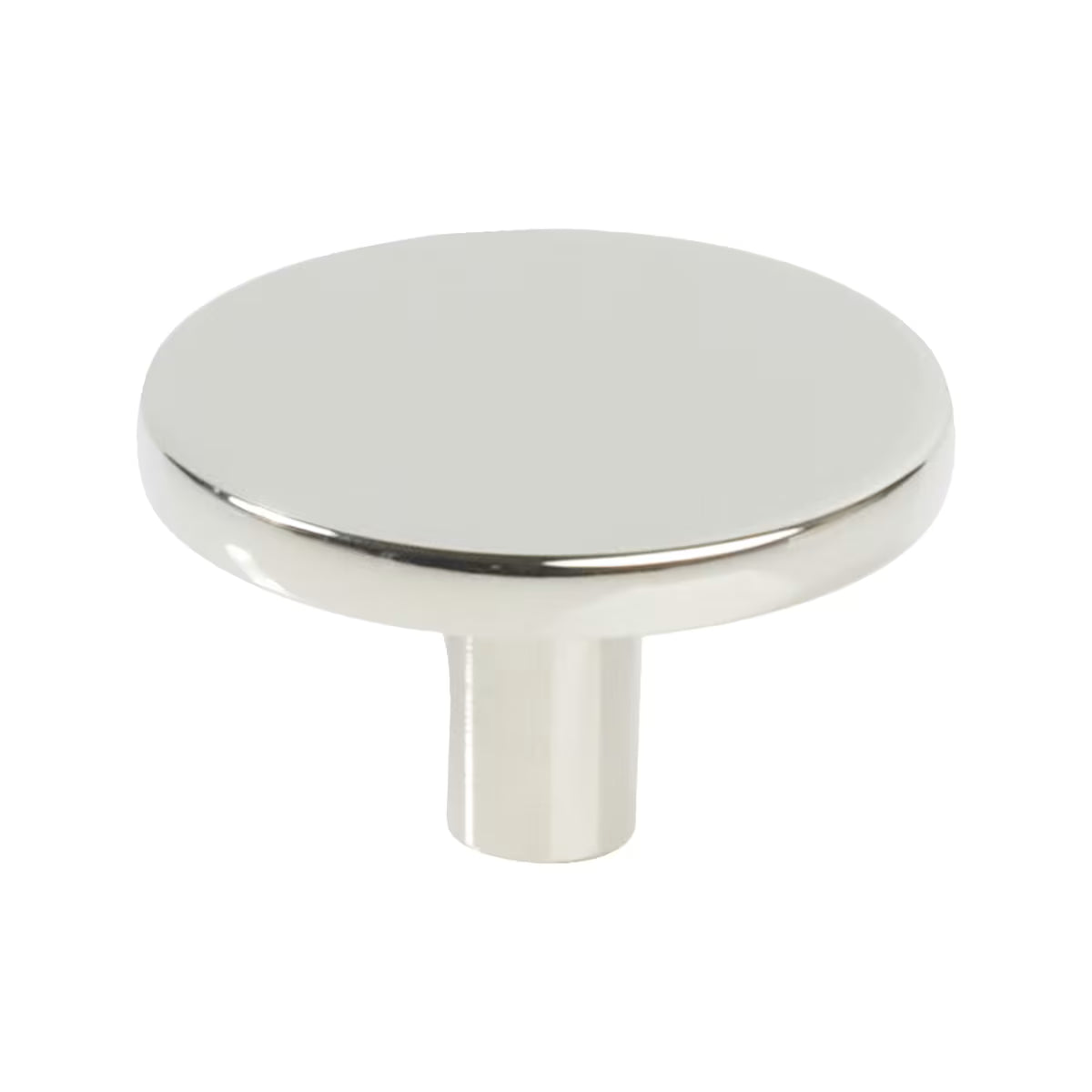 Schaub Arca Round Cabinet Knob in Lifetime Polished Nickel finish
