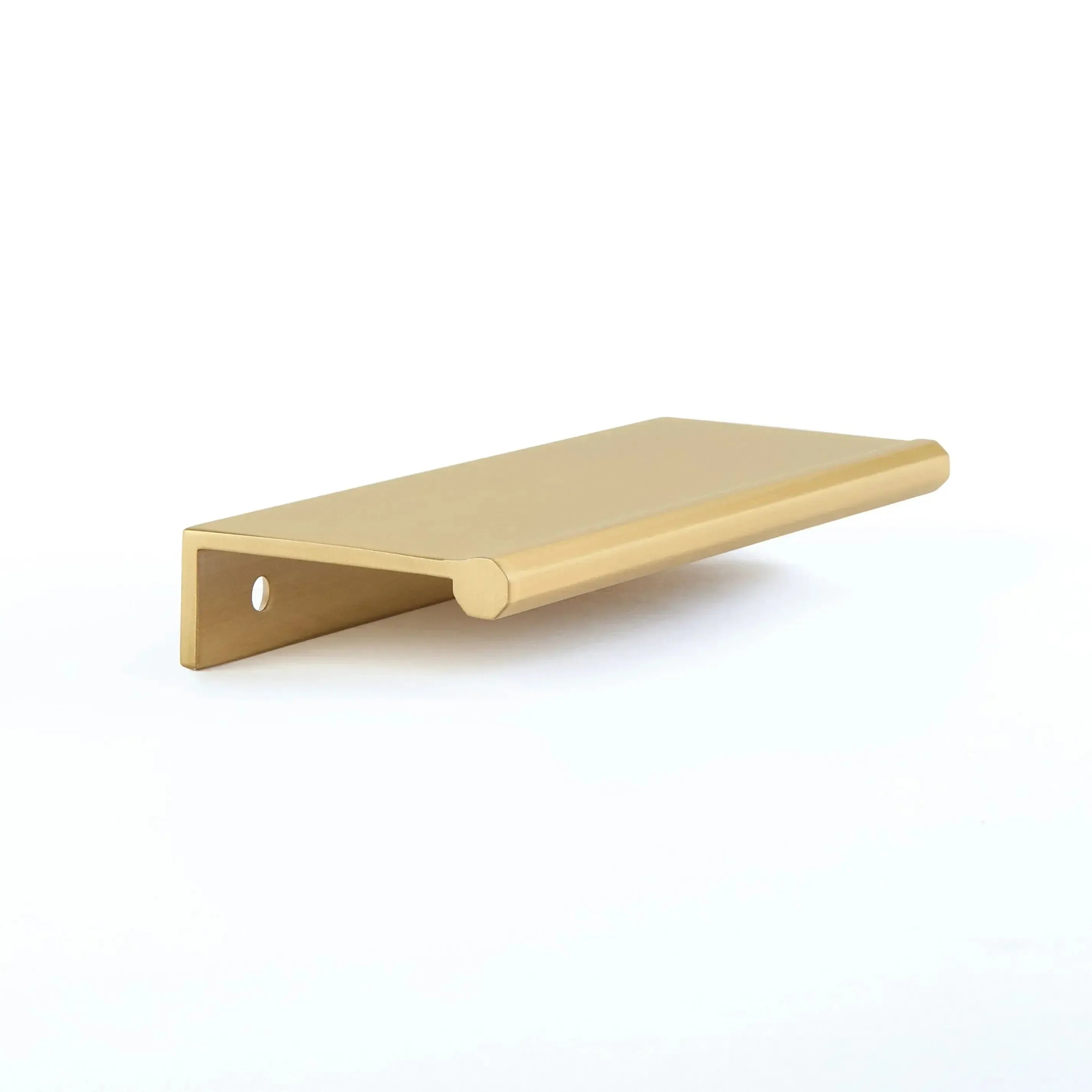 Schaub Baker Cabinet Edge Pull in Satin Brass finish