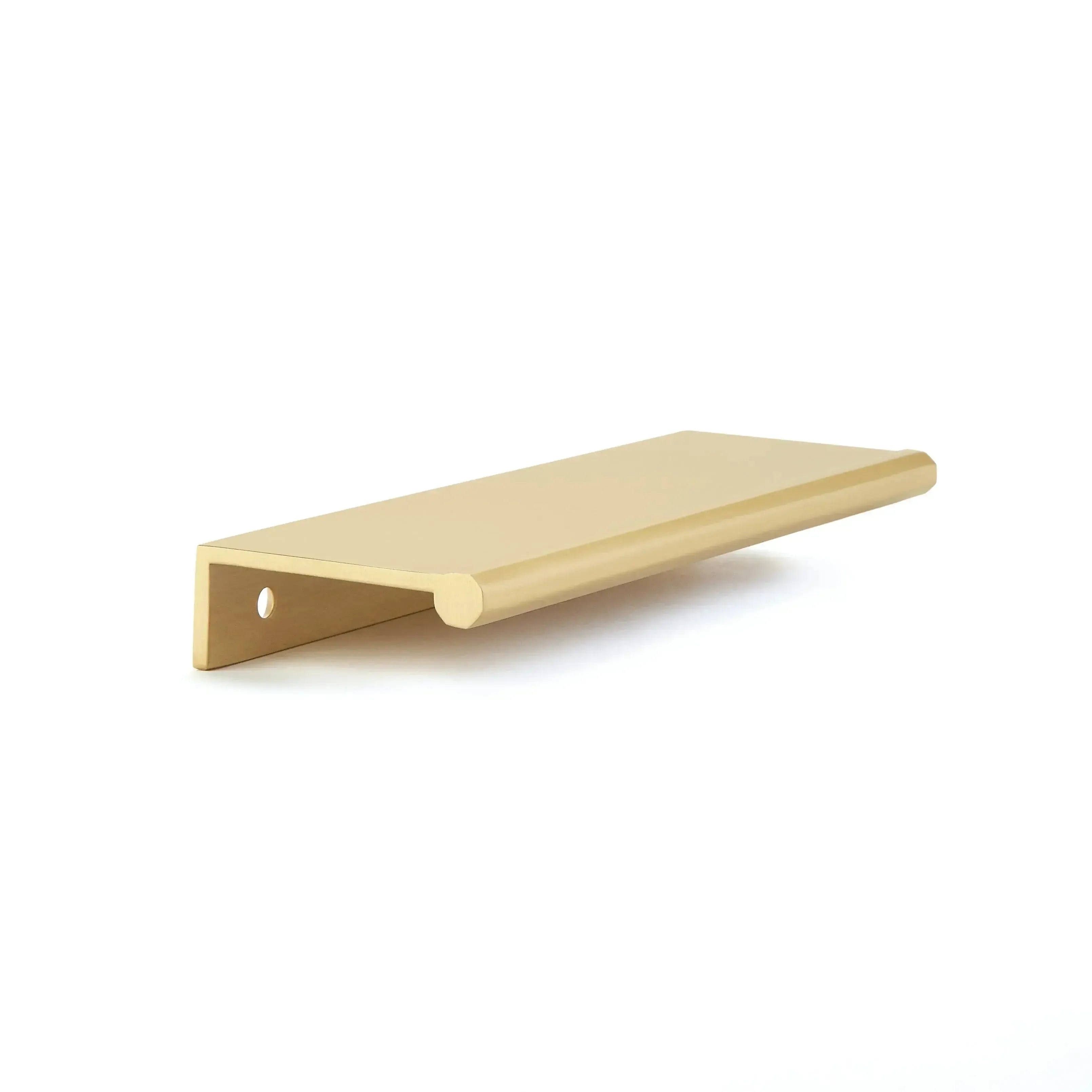 Schaub Baker Cabinet Edge Pull in Satin Brass finish