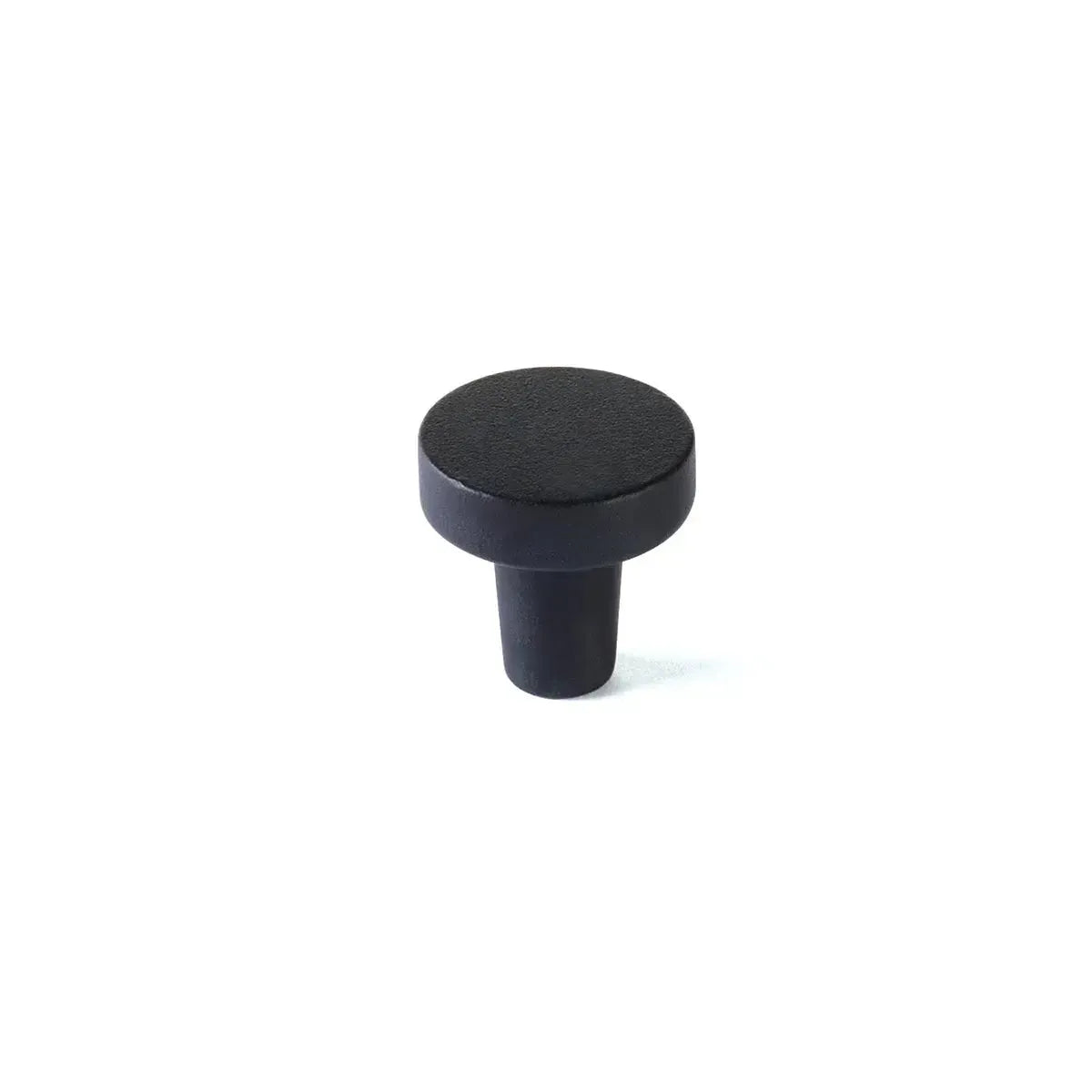 The Schaub Turno Round Cabinet Knob in Black Bronze finish.