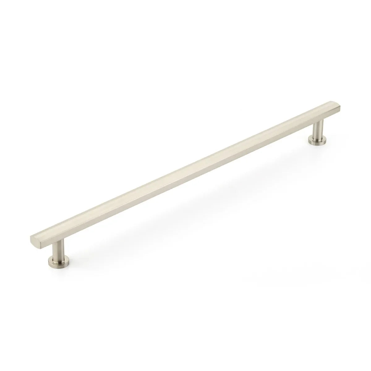 The Schaub Heathrow Appliance Pull in Brushed Nickel finish.