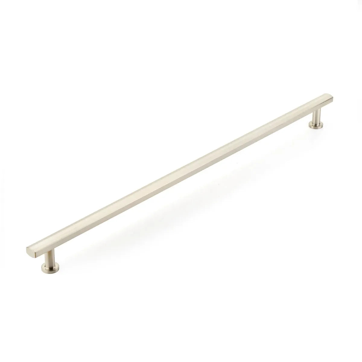 The Schaub Heathrow Appliance Pull in Brushed Nickel finish.