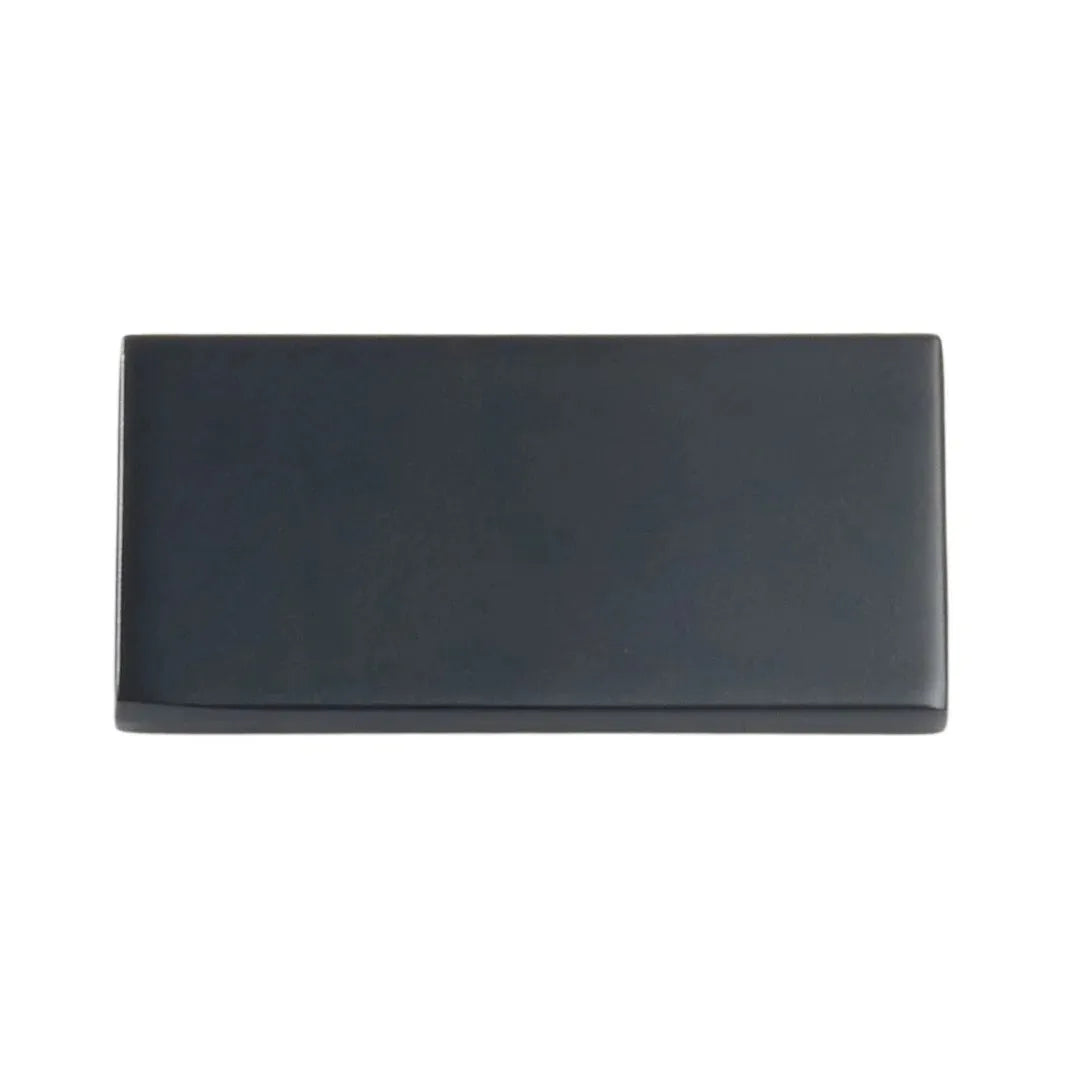 Schaub Clifton Rectangular Cabinet Knob in Flat Black finish