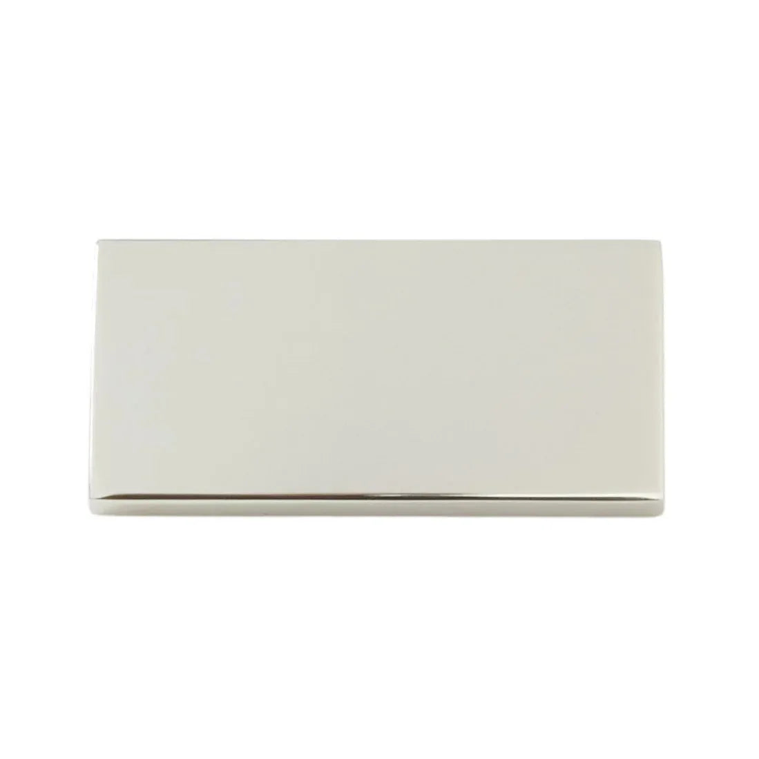 Schaub Clifton Rectangular Cabinet Knob in Lifetime Polished Nickel finish