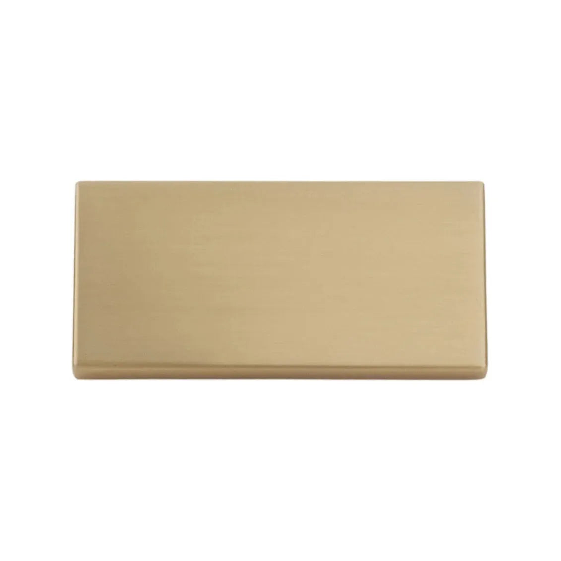 Schaub Clifton Rectangular Cabinet Knob in Satin Brass finish