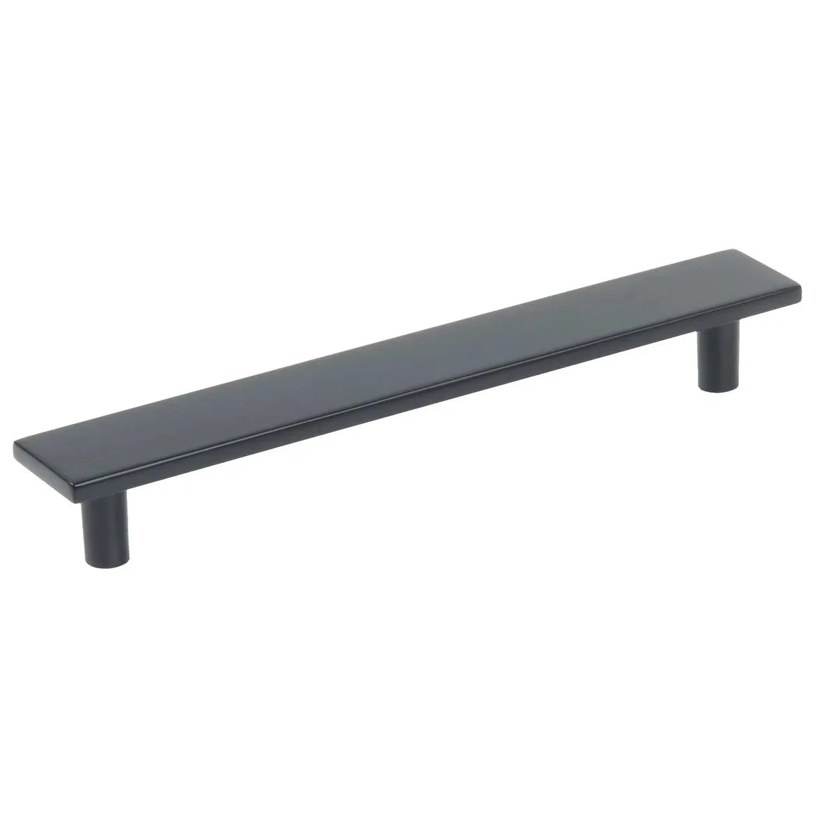 Schaub Clifton Rectangular Cabinet Pull in Flat Black finish