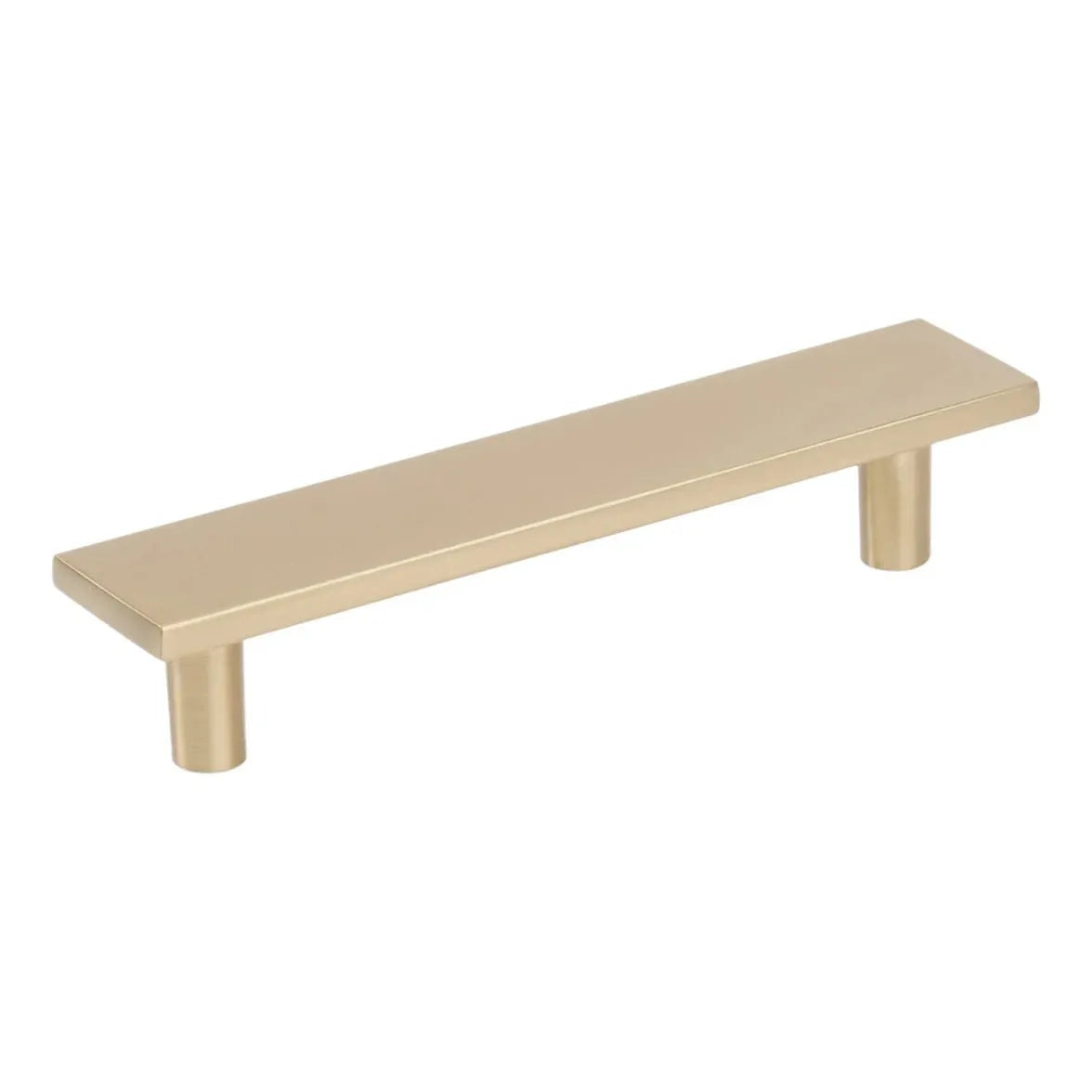 Schaub Clifton Rectangular Cabinet Pull in Satin Brass finish