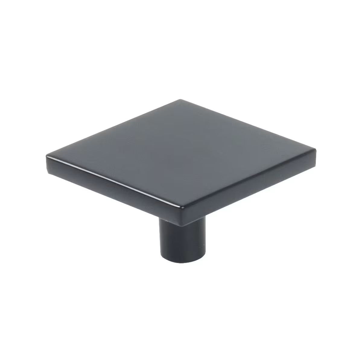 Schaub Clifton Square Cabinet Knob in Flat Black finish