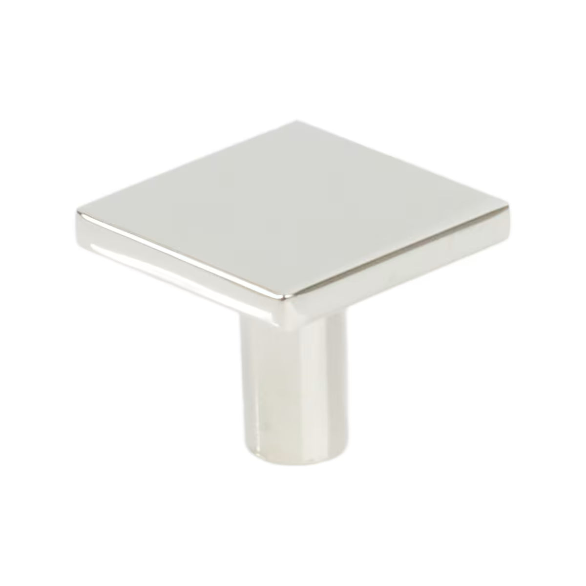 Schaub Clifton Square Cabinet Knob in Lifetime Polished Nickel finish