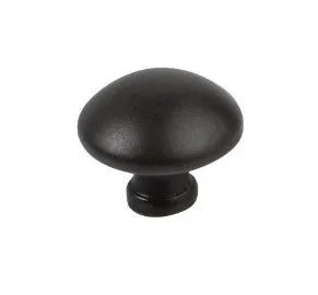 Schaub Garda Round Cabinet Knob in Black Bronze finish