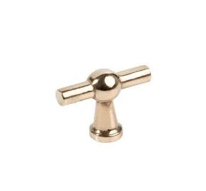 Schaub Garda T-Knob in Natural Bronze finish