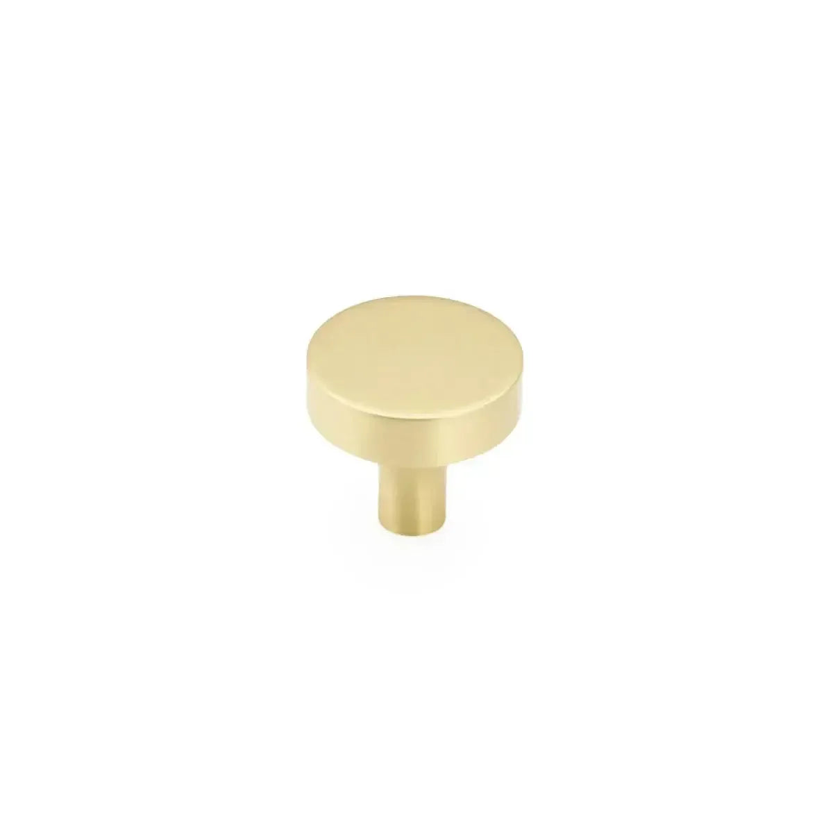 Schaub Haniburton Round Cabinet Knob in Satin Brass finish