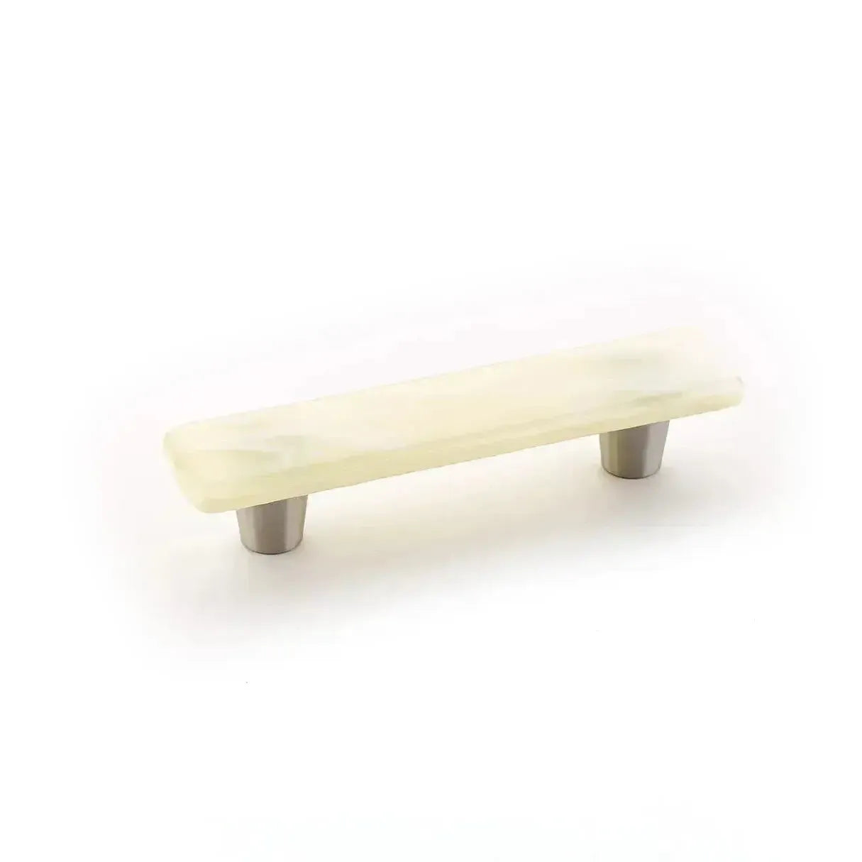 Schaub Ice Cabinet Pull in Ivory Silk finish