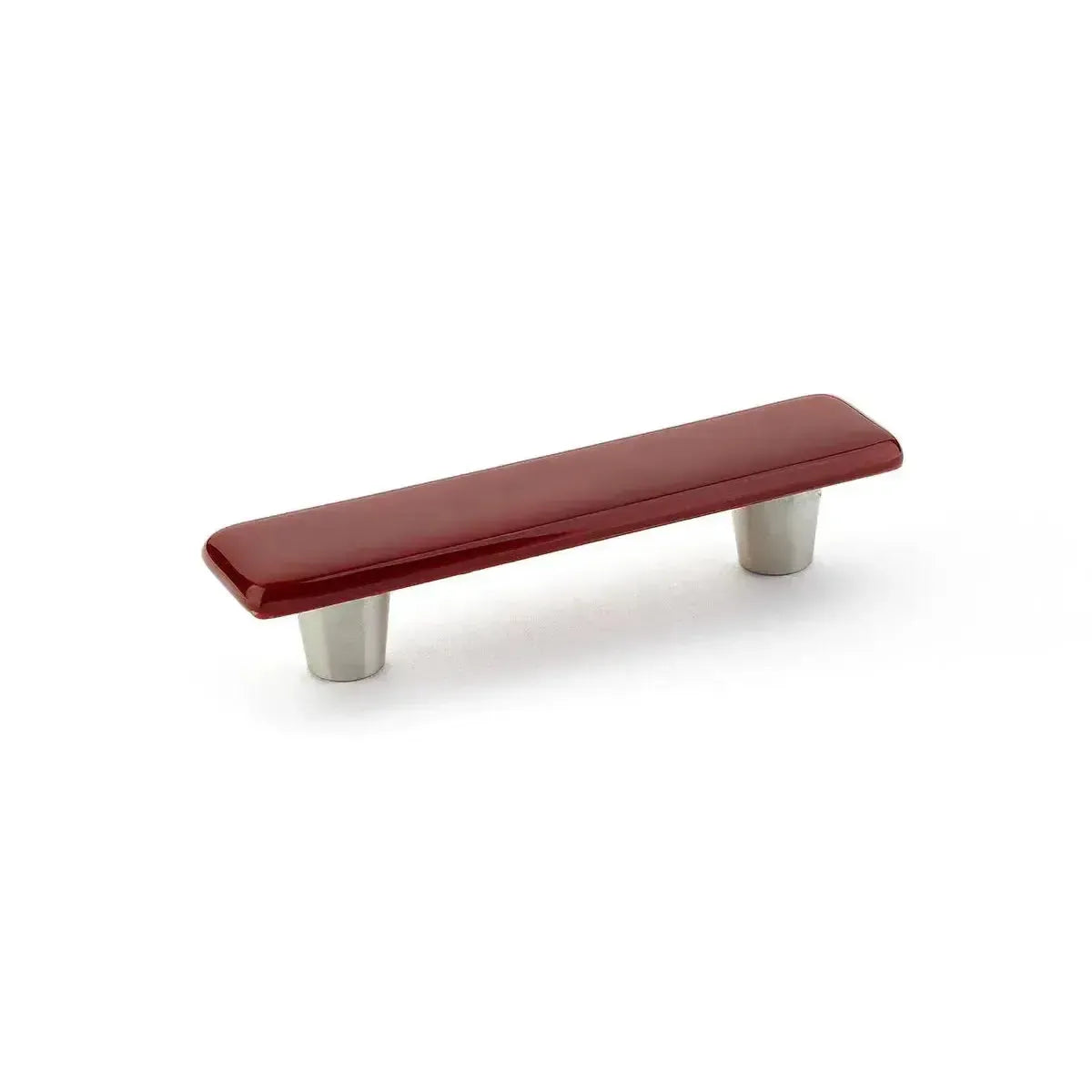 Schaub Ice Cabinet Pull in Scarlet Silk finish
