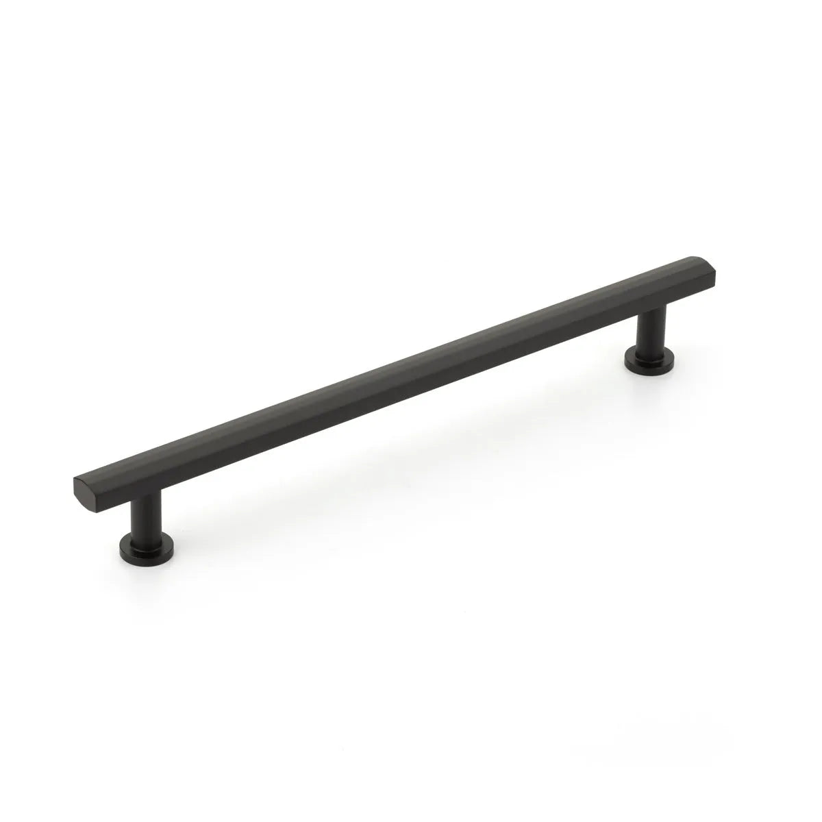The Schaub Heathrow Appliance Pull in Matte Black finish.