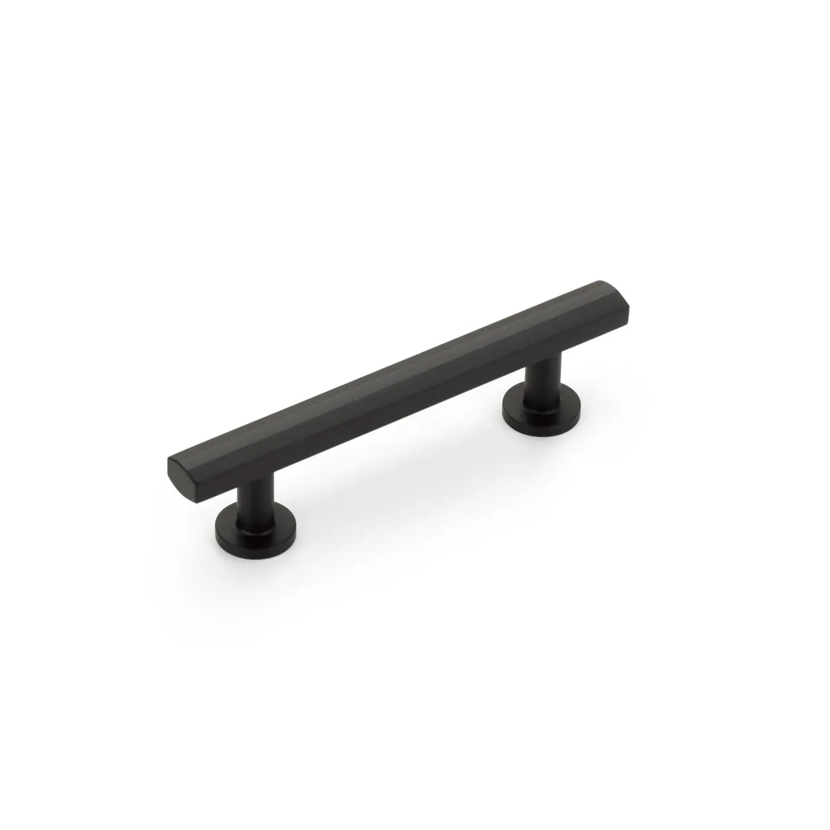 The Schaub Heathrow Cabinet Pull in Matte Black finish.
