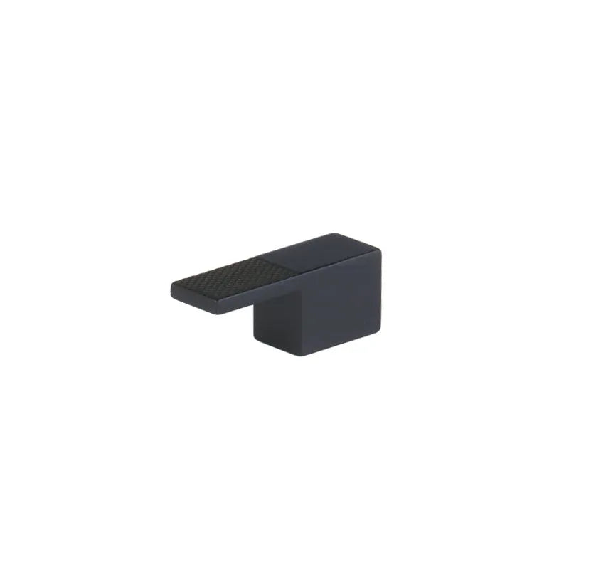 The Schaub Urbano Cabinet Finger Pull in Matte Black finish.