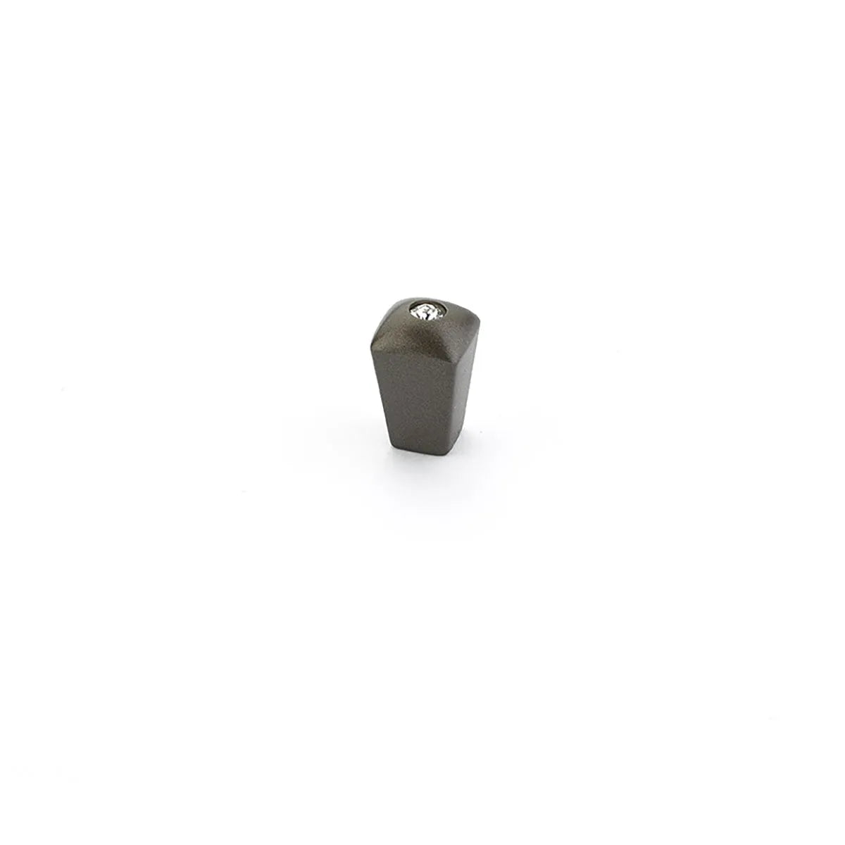 The Schaub Skyevale Crystal Knob in Milano Bronze finish.