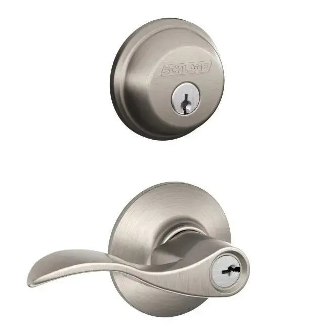 SchlageSchlage Accent Keyed Entry Lever and Deadbolt Combo Pack in 