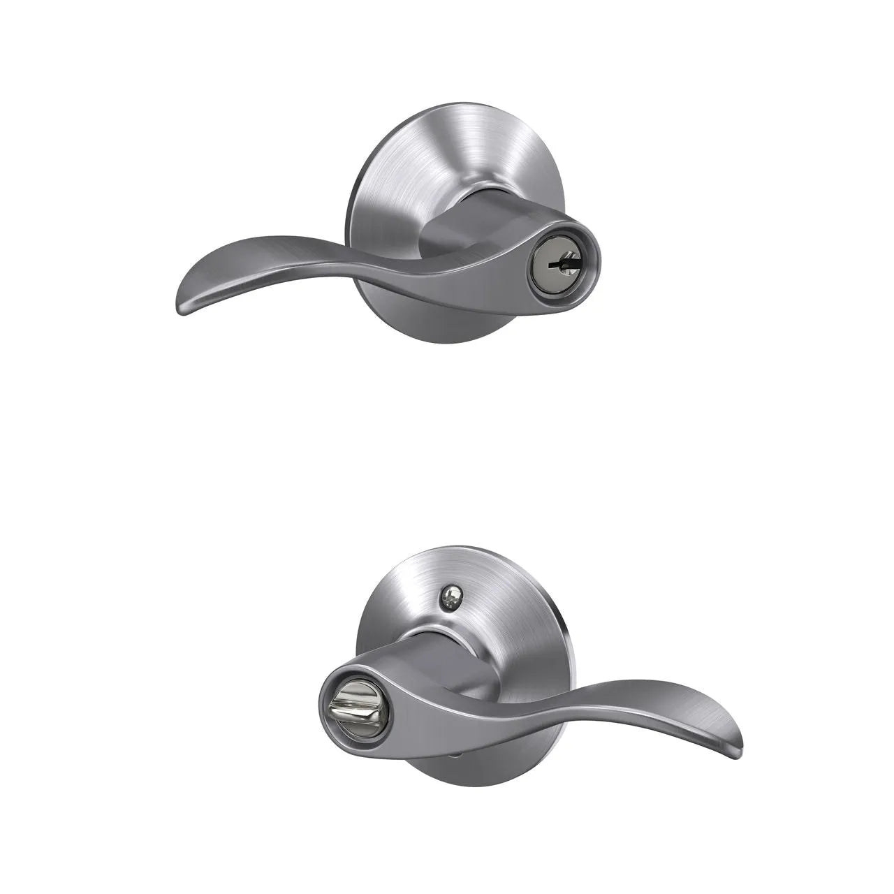 Schlage Accent Lever in Satin Chrome finish