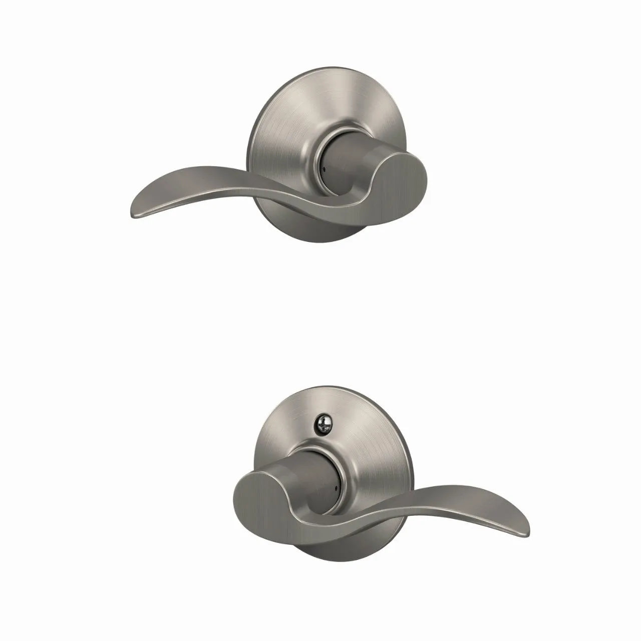 Schlage Accent Lever in Satin Nickel finish