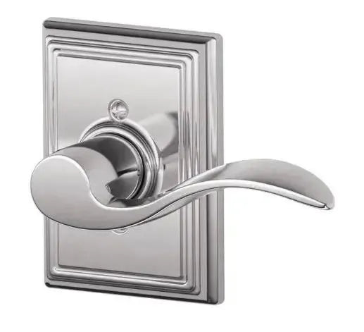 Schlage Accent Lever with Addison Rosette in Bright Chrome finish