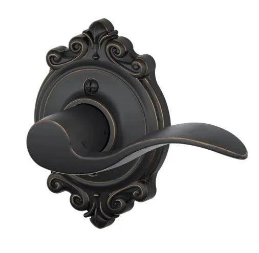 Schlage Accent Lever with Brookshire Rosette Aged Bronze