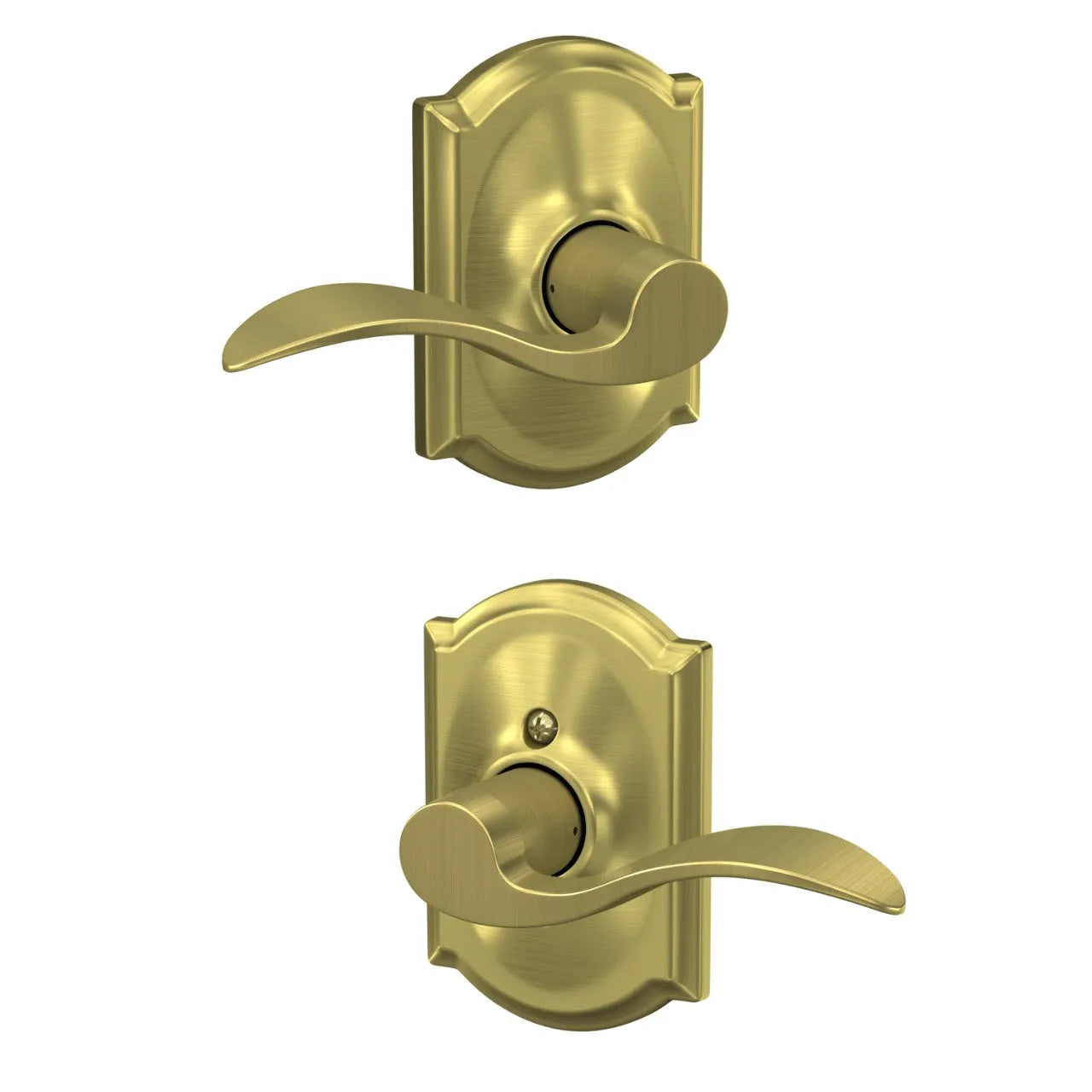 SchlageSchlage Accent Lever with Camelot Rosette in 