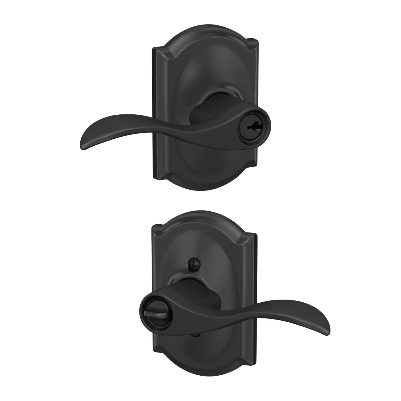 SchlageSchlage Accent Lever with Camelot Rosette in 