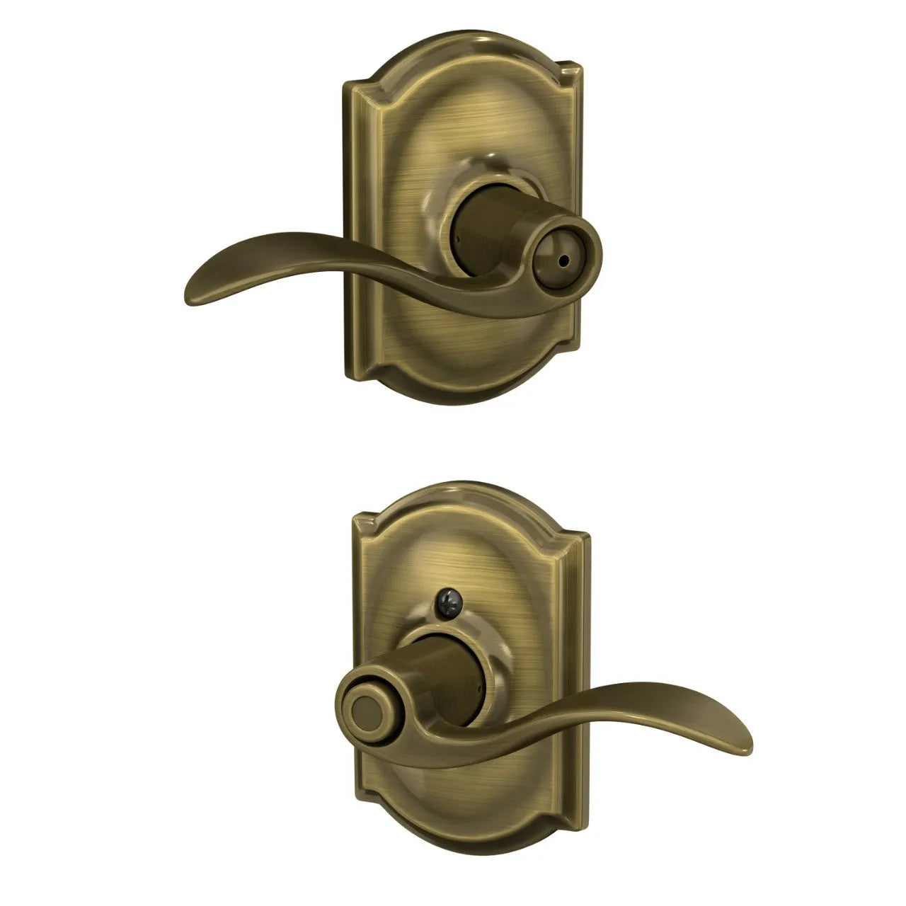 SchlageSchlage Accent Lever with Camelot Rosette in 